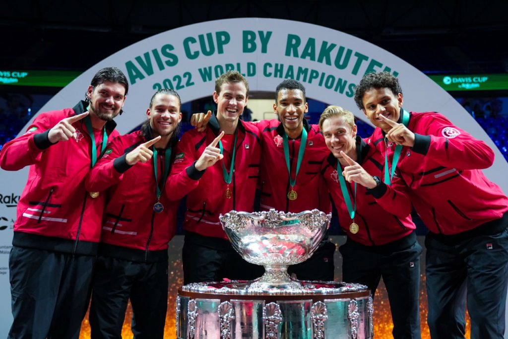 Davis Cup 2022 -voittaja Kanada.